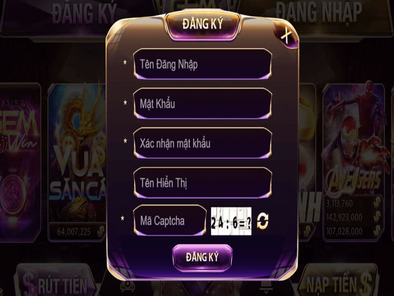 Hướng Dẫn Đăng Ký GEM WIN đơn giản